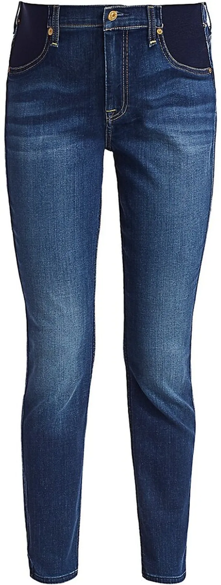 Maternity Ankle Skinny Faded Jeans