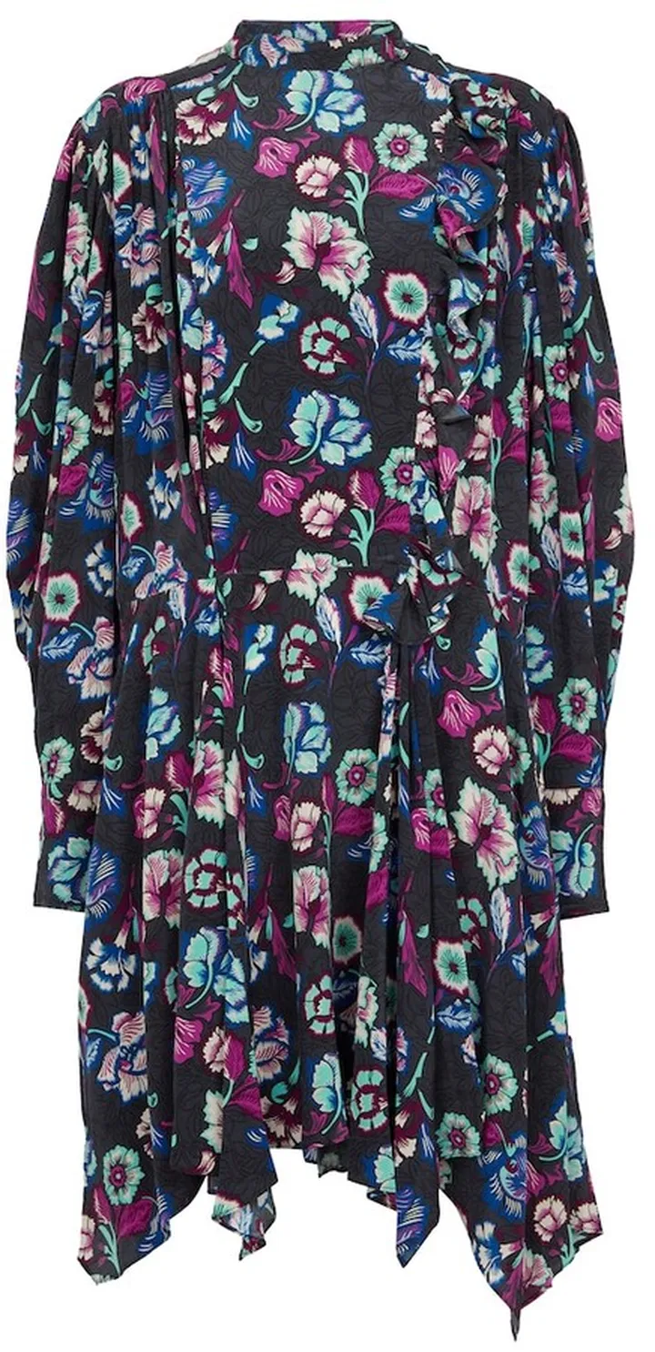 Verikio floral silk minidress