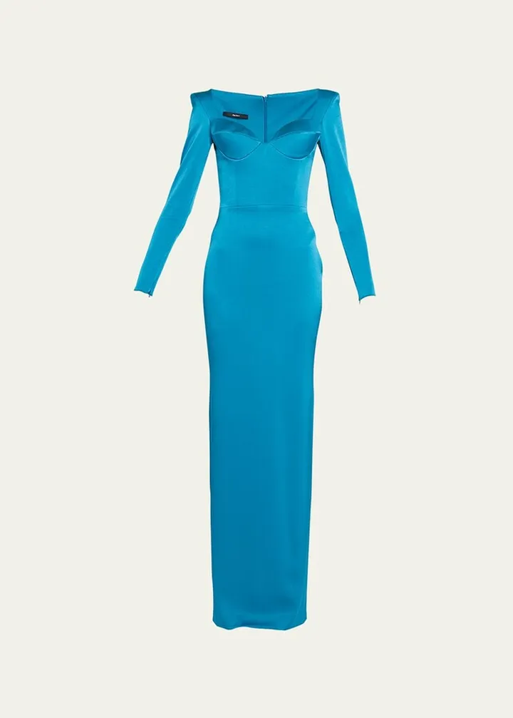 Portrait Sweetheart-Cup Column Gown