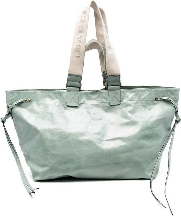 Wardy crinkle-effect tote bag