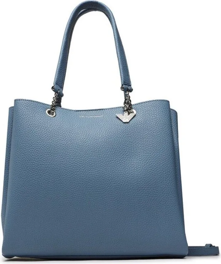 Emporio Armani Logo Plaque Chain Strap Tote Bag