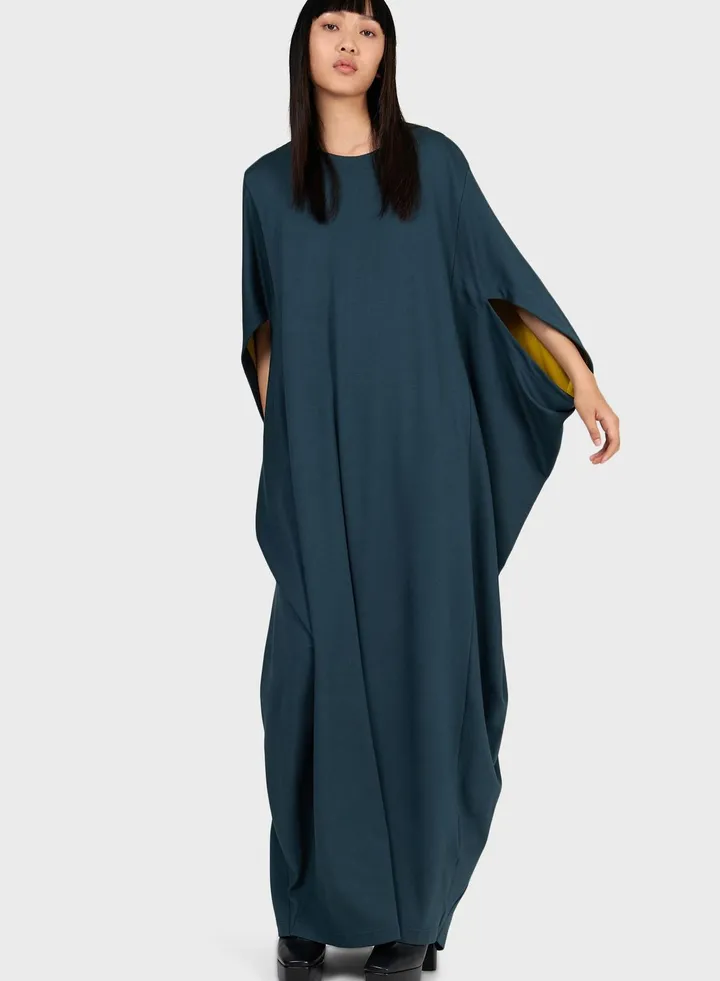 V-Neck Knitted Kaftan