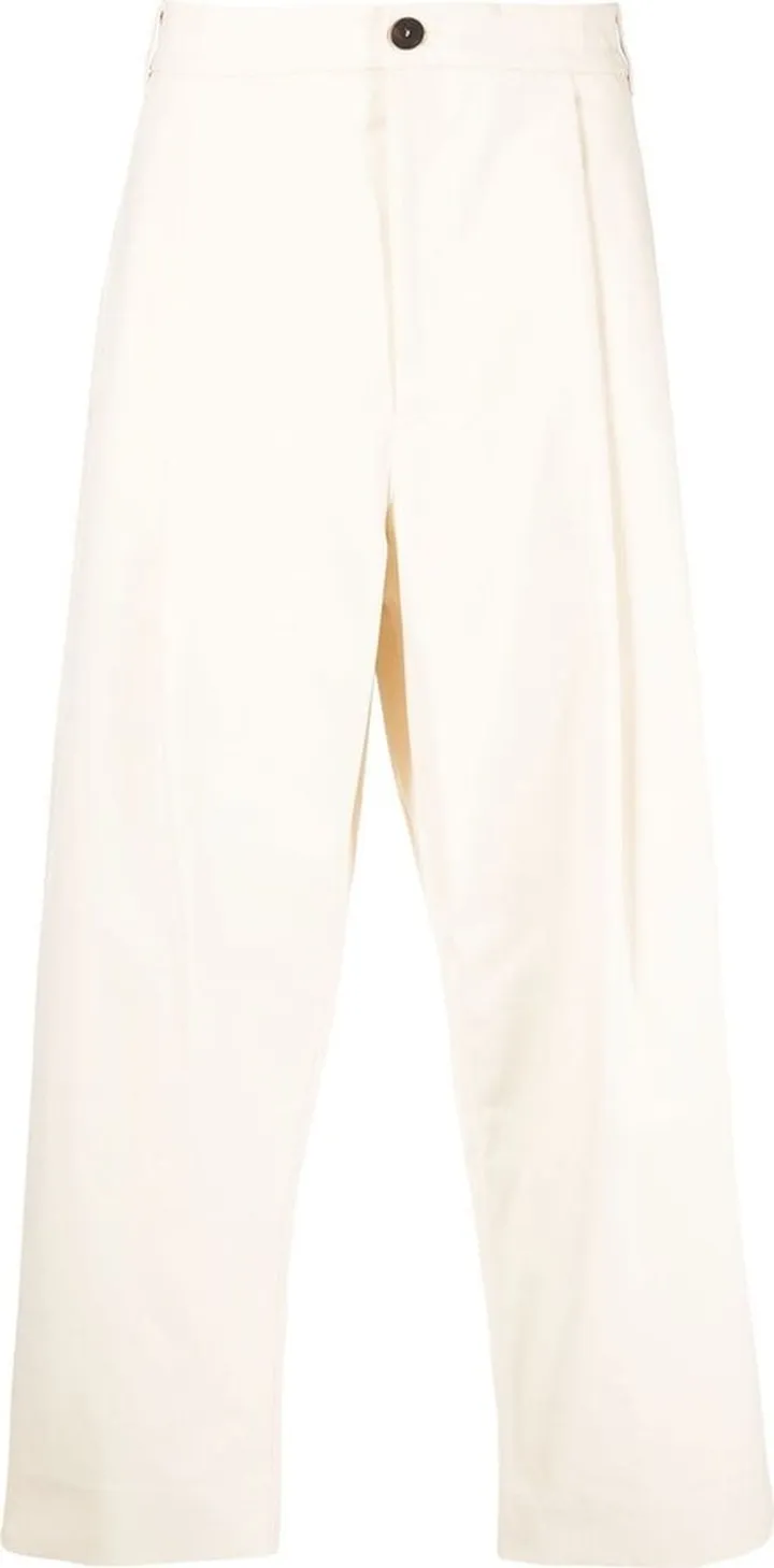 Wide-Leg High-Waisted Trousers