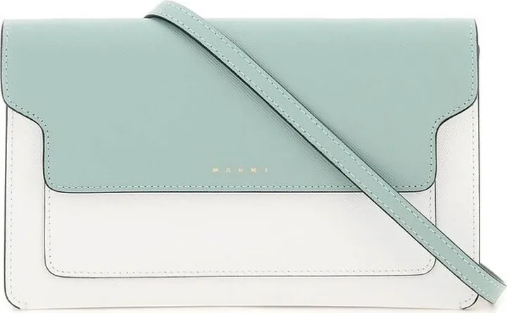 Marni Colour-Blocked Foldover Top Crossbody Bag