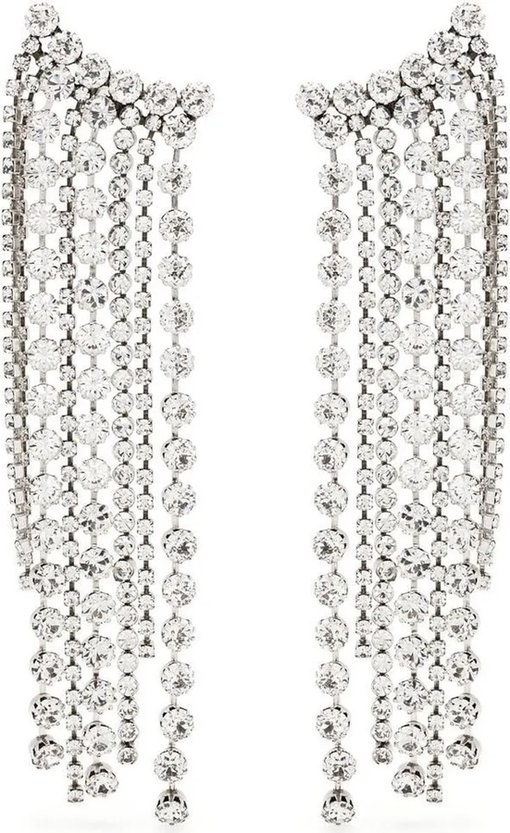 Chain-Trimmed Earrings