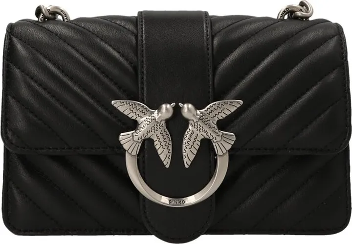 Pinko Love Icon Quilted Mini Crossbody Bag