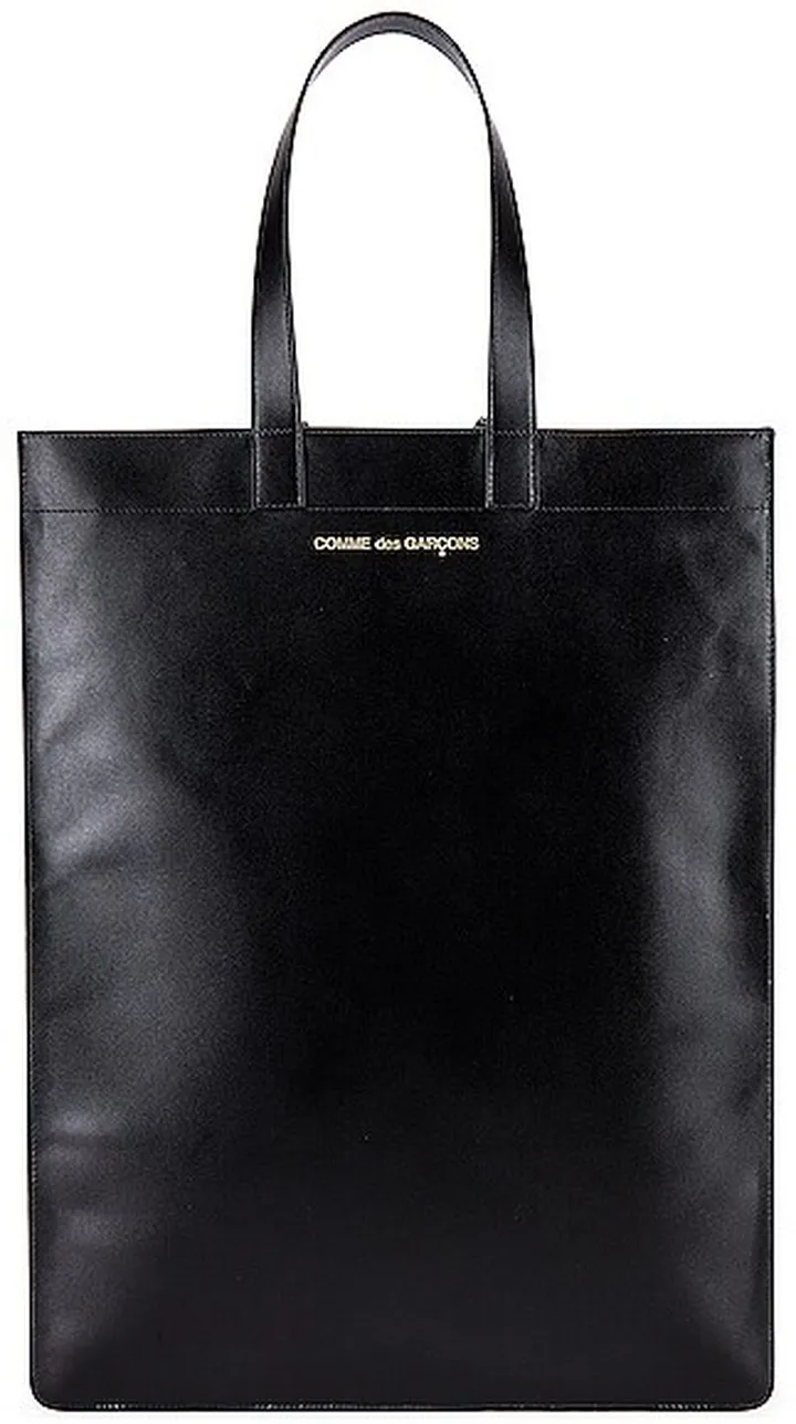 COMME des GARCONS Classic Leather Line B Tote Bag in Black
