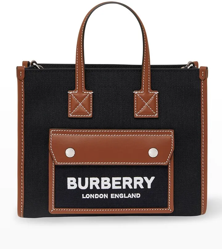 Freya Canvas & Leather Tote Bag