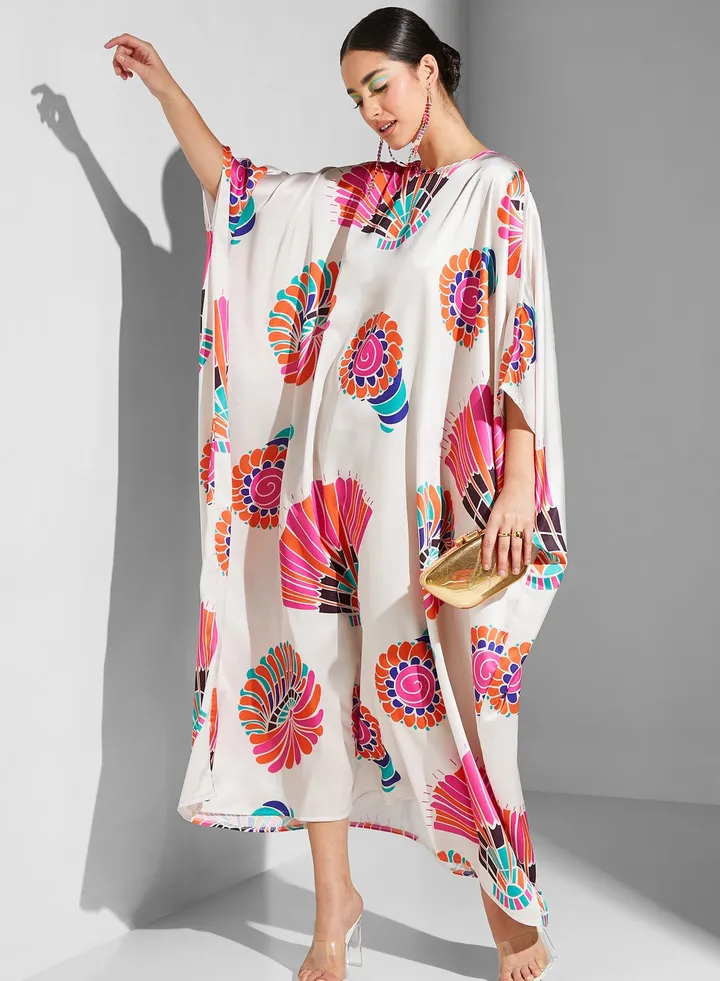 Abstract Print Kaftan