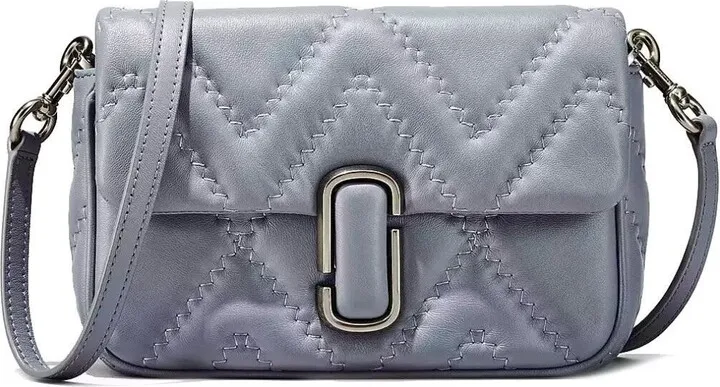 The Quilted Leather J Marc Grey Bag