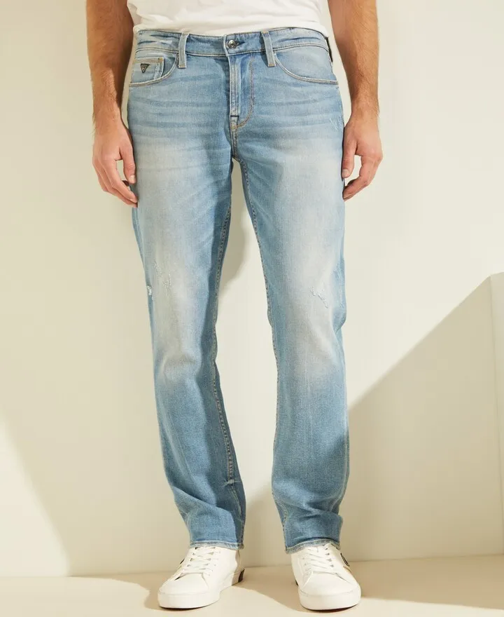 Men's Faded Slim Tapered Jeans