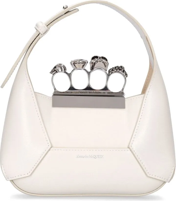 Mini Jewelled leather hobo