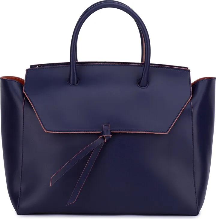 Alexandra de Curtis - Loren Leather Tote Bag - Brown