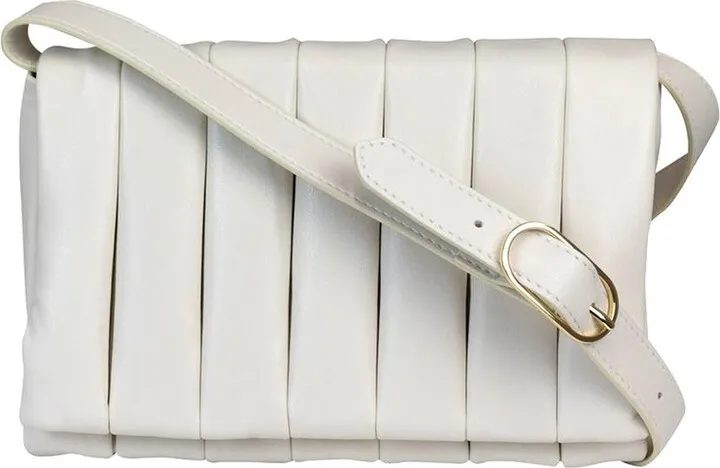 Themoirè Quilted Folderover Top Shoulder Bag