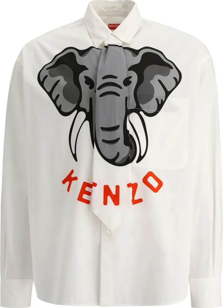 Kenzo Elephant Printed T-Shirt