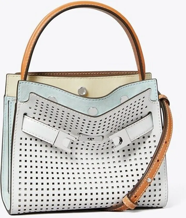 Petite Lee Radziwill Perforated Double Bag