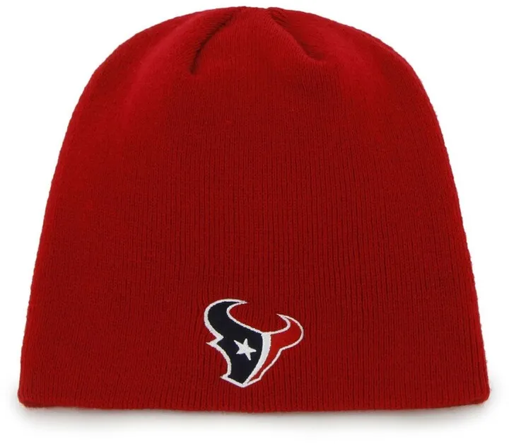 Men's Red Houston Texans Secondary Logo Knit Beanie