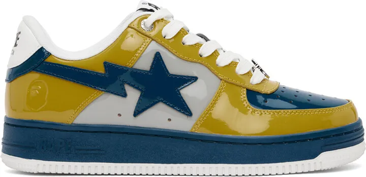 BAPE Blue & Yellow Sta #2 Sneakers