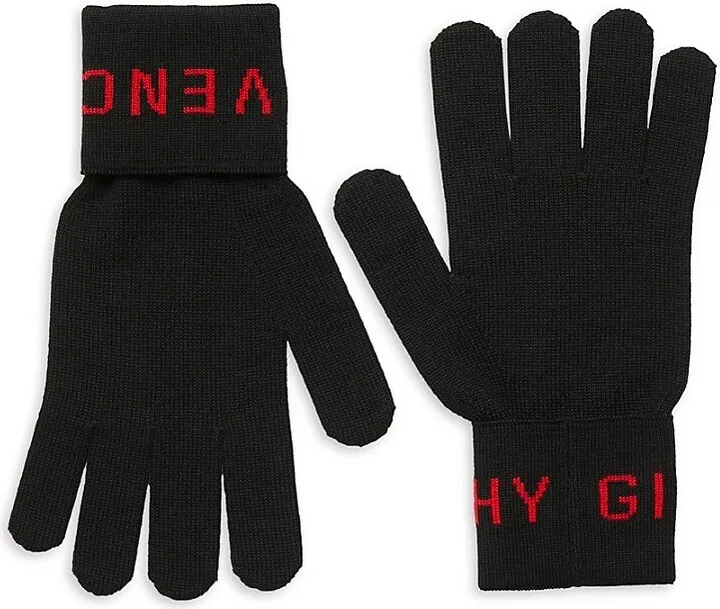 Logo Wool Gloves