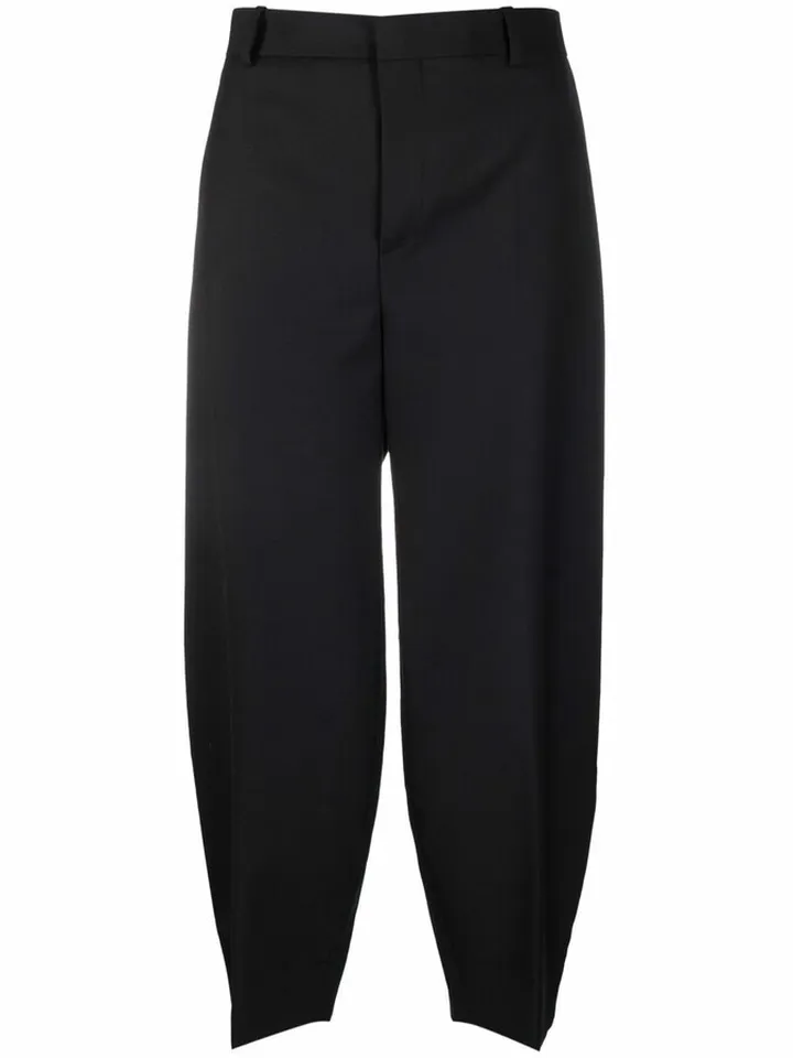 Mid-Rise Cropped Trousers