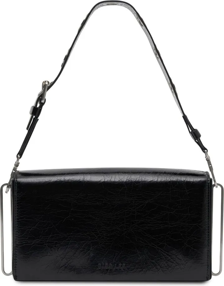 Leather Eyelet-Embellished Crossbody Bag
