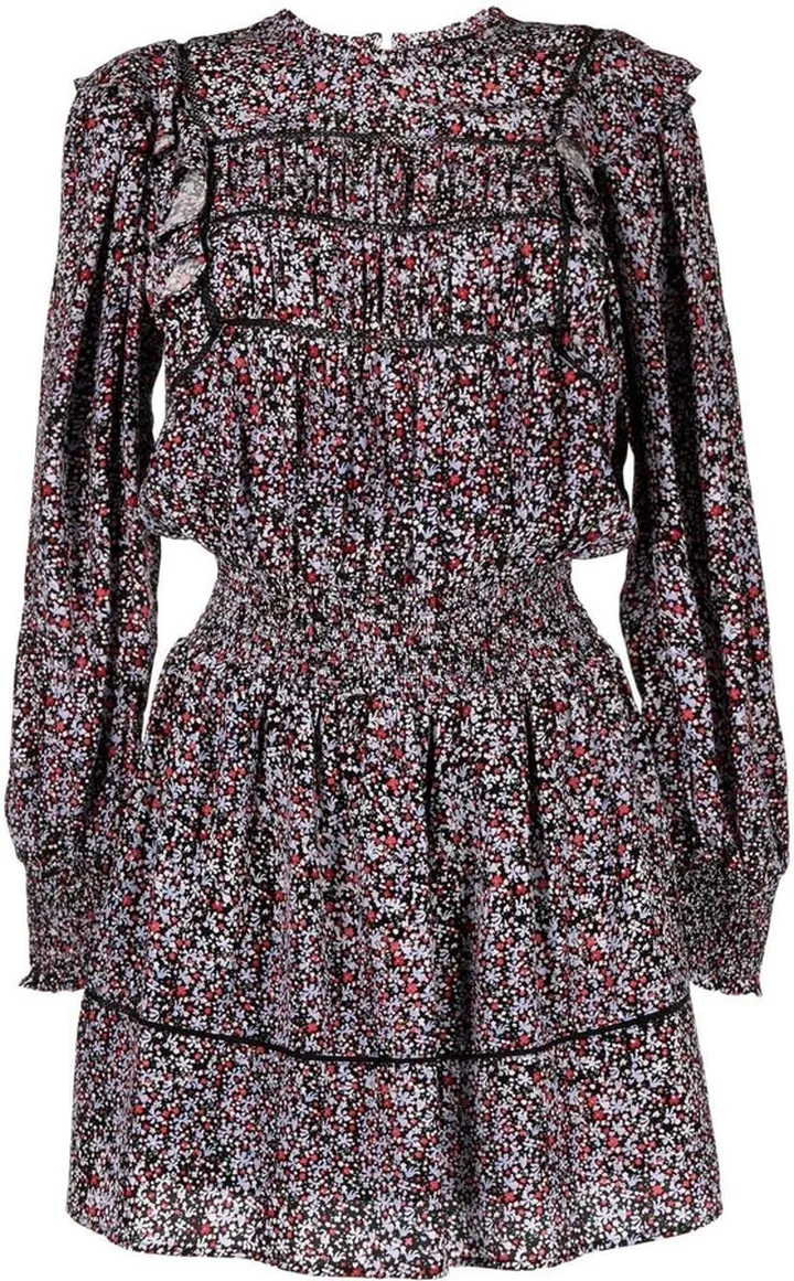 Faren floral-print mini dress