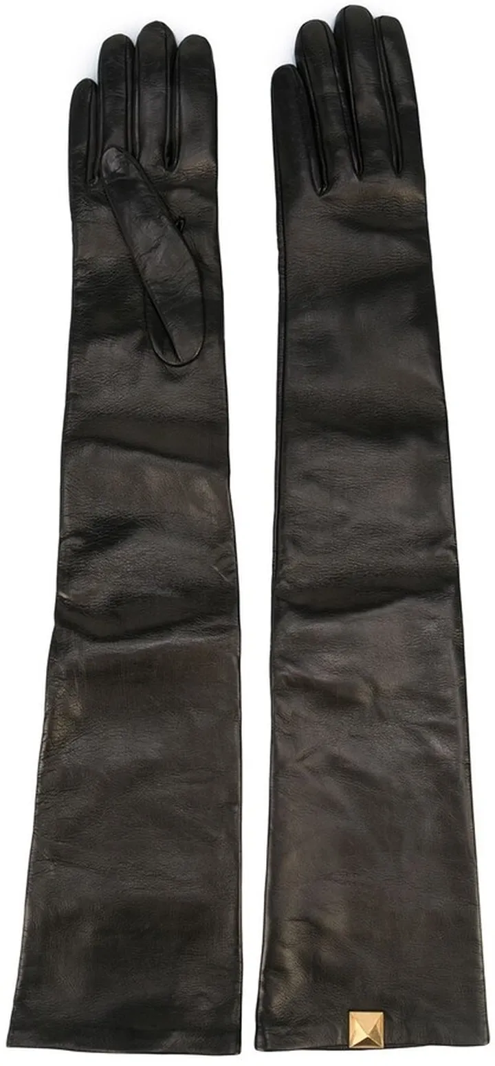 Roman Stud leather gloves