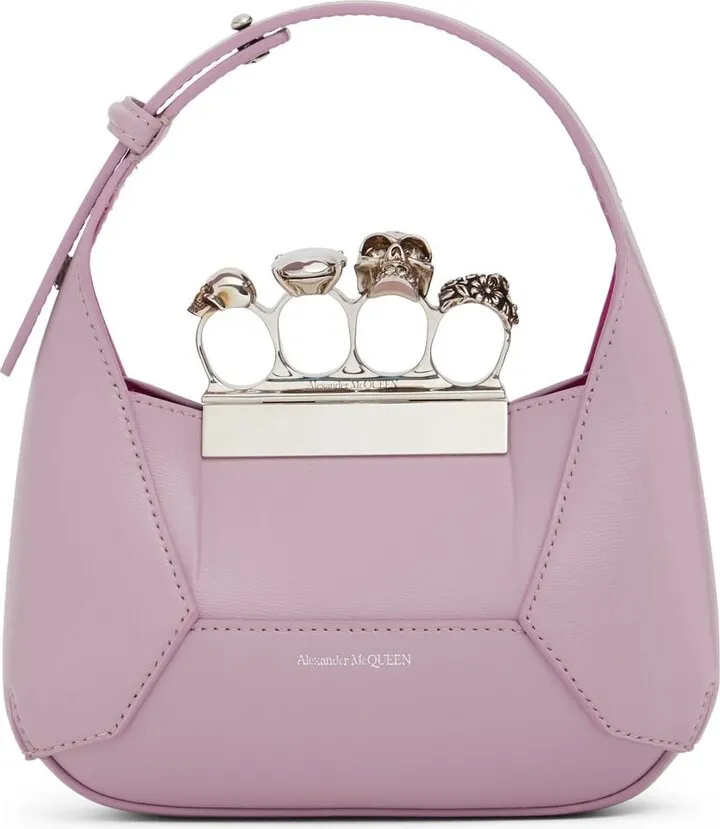 Mini Jewelled leather hobo