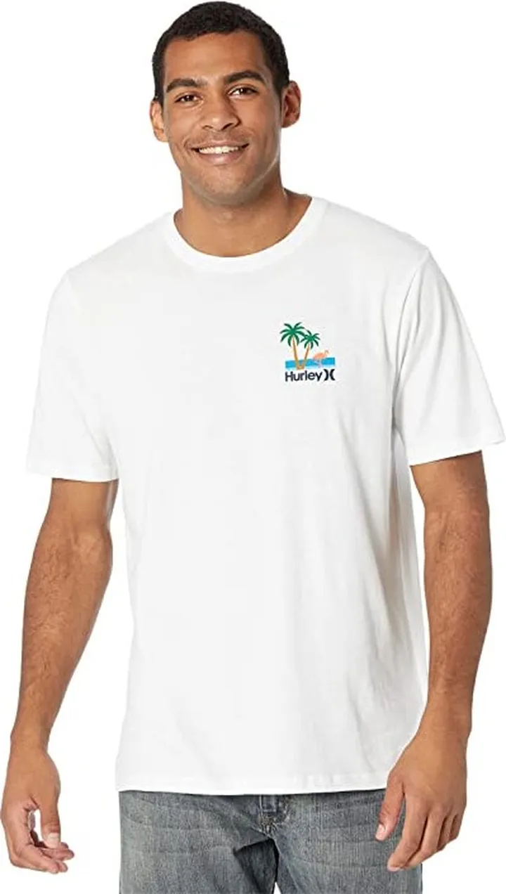 Hurley Mingo Short Sleeve Tee (White) Men's T Shirt