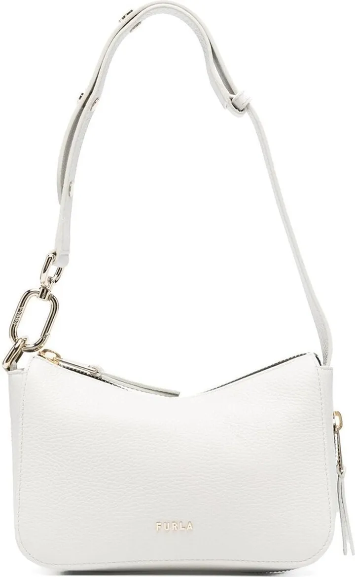 Grained Leather Shoulder Bag