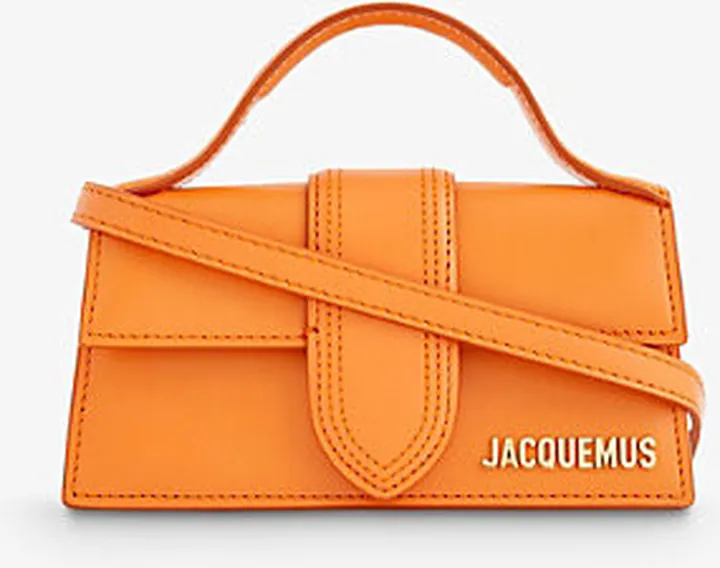 Womens Orange Le Bambino Leather Top-handle bag