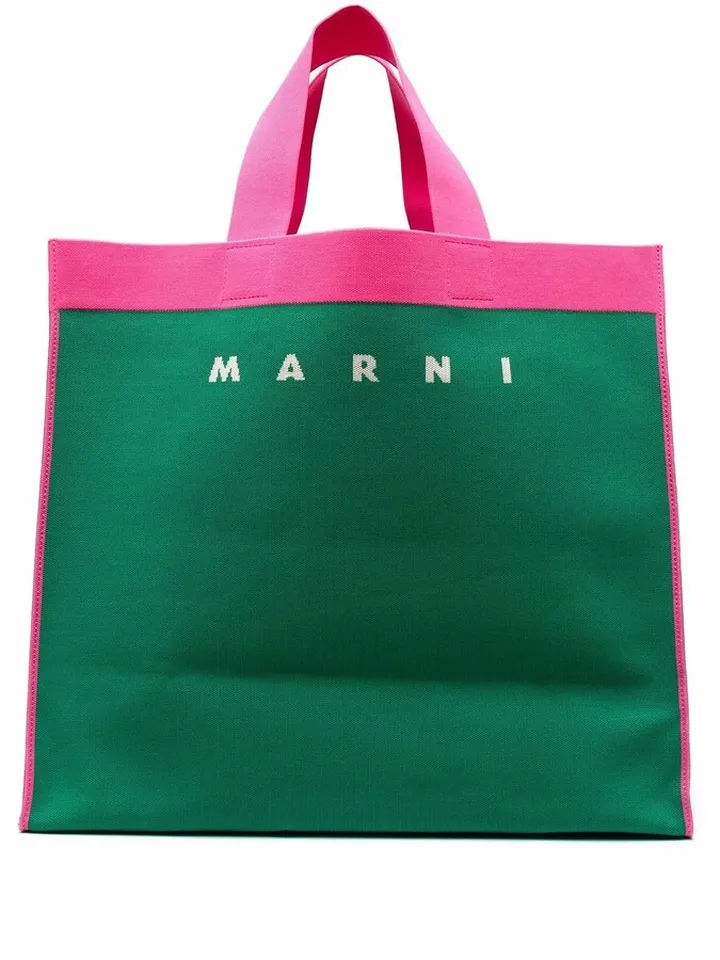 Logo-Printed Tote Bag