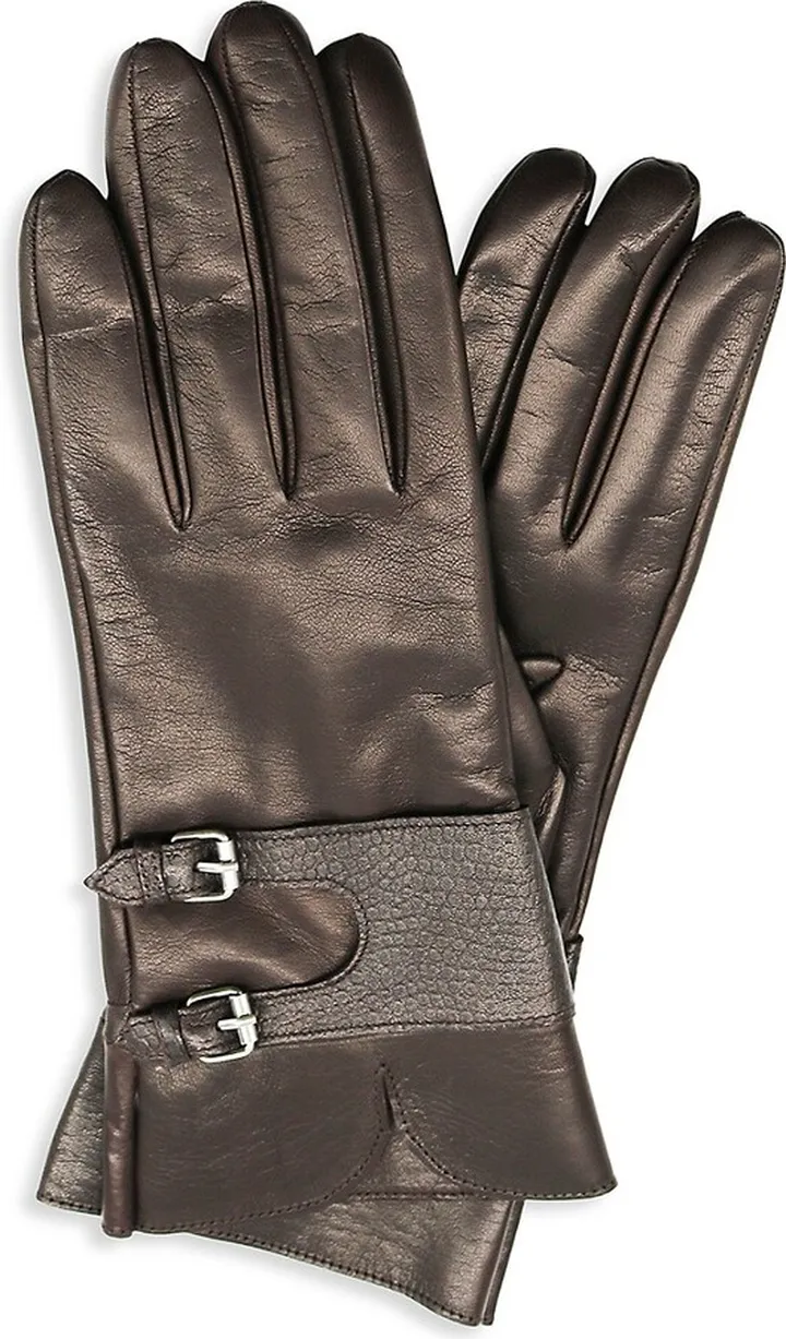 Belted Leather Gloves