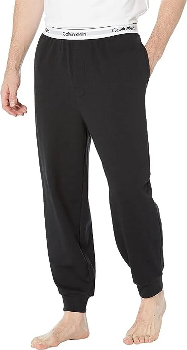 Calvin Klein Underwear Modern Cotton Lounge Joggers (Black) Men's Clothing