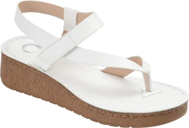 Journee Collection McCal Sandal (White) Women's Shoes