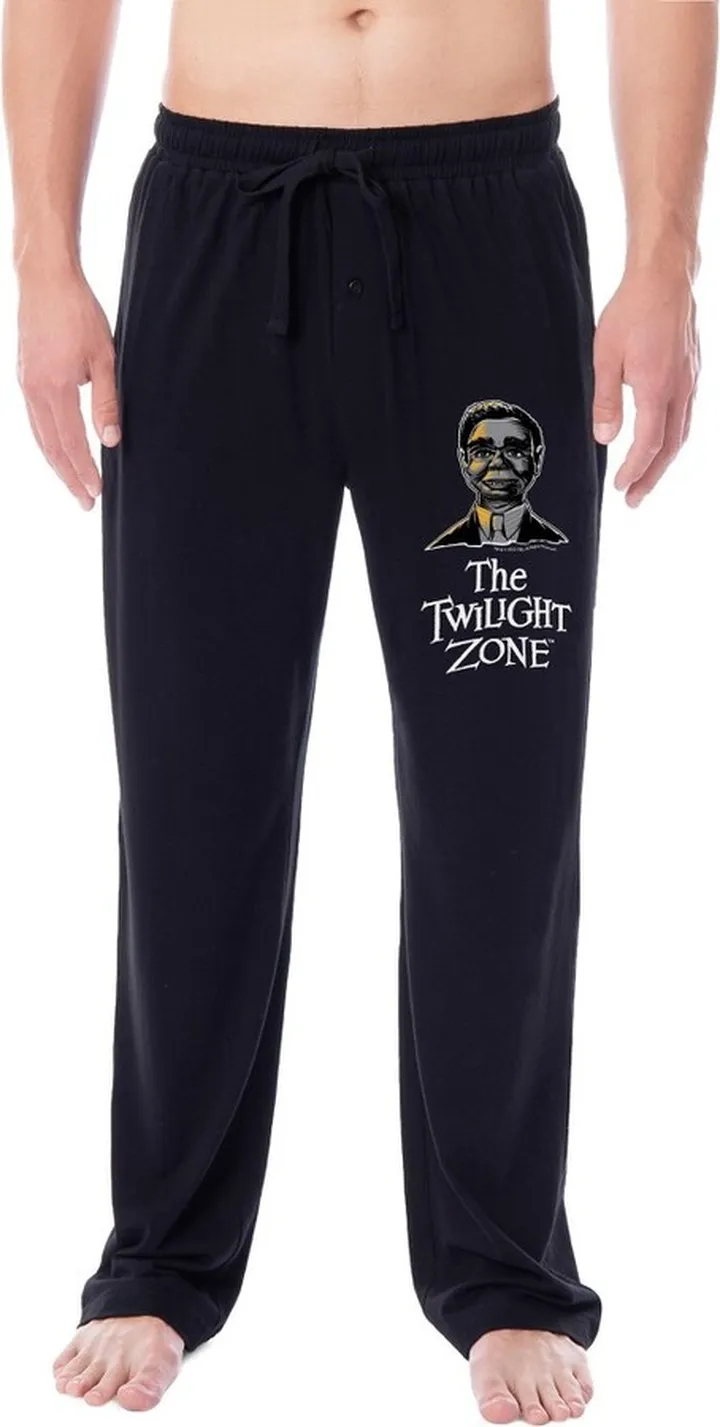 The Twilight Zone Mens' The Dummy Character Loungewear Pajama Pants (XX-Large) Black