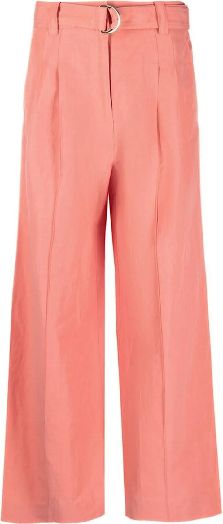 Straight-Leg Cut Trousers