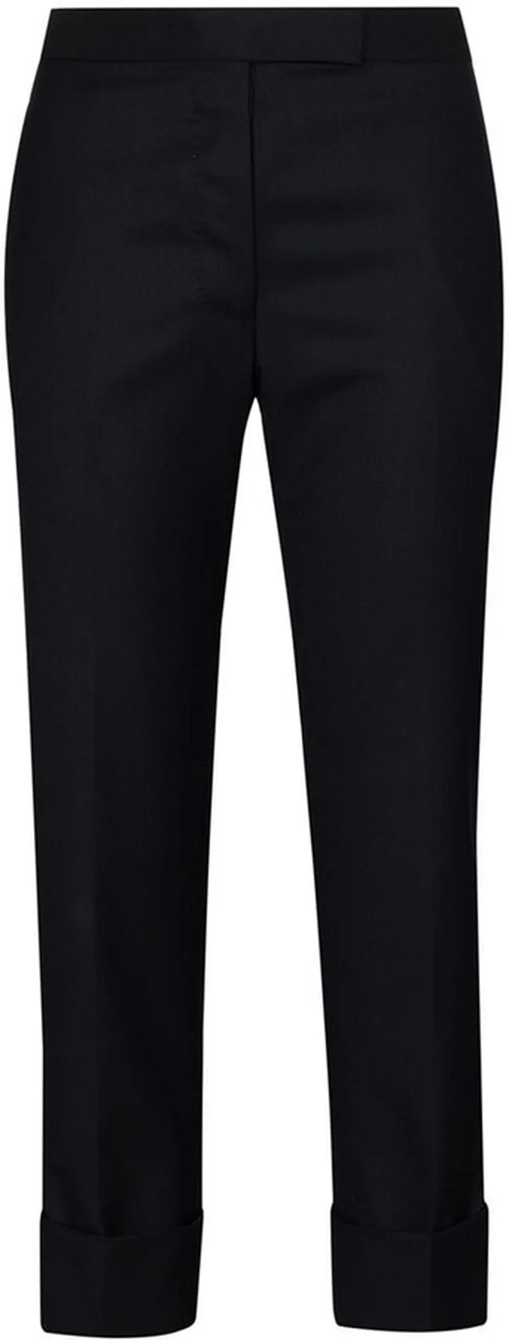 Super 120s cropped wool trousers