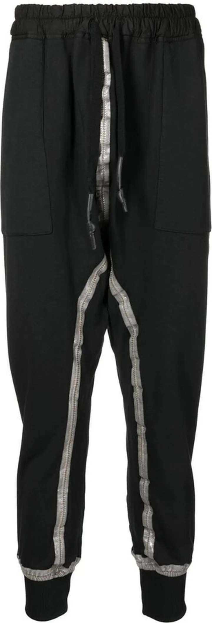 Zip-Embellished Tapered Trousers