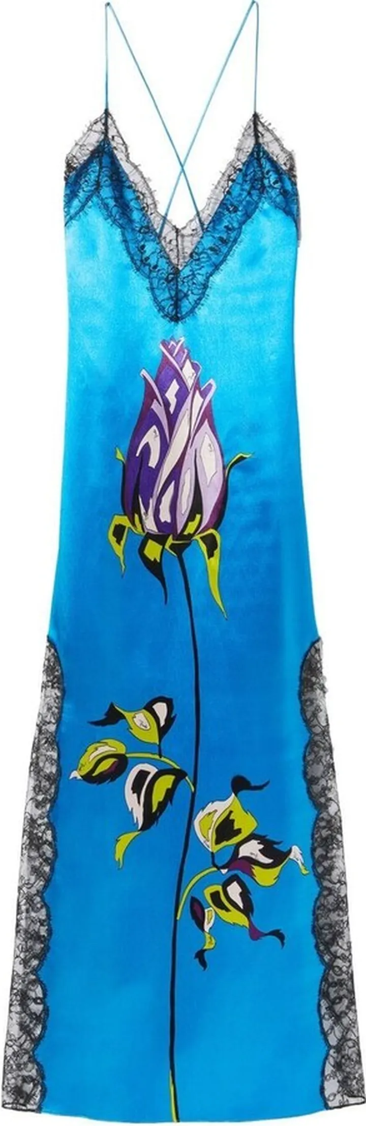 Floral-Print Slip Dress
