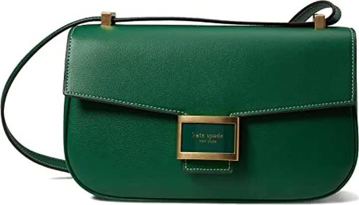 Kate Spade New York Katy Textured Leather Medium Convertible Shoulder Bag (Arugula) Shoulder Handbags