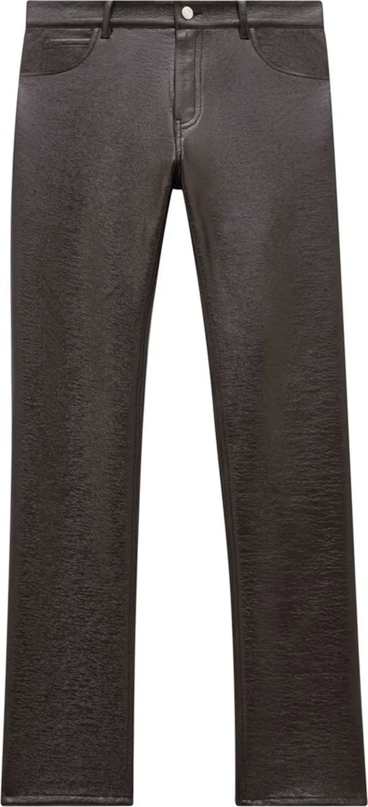 Reedition Faux-Leather Straight Trousers