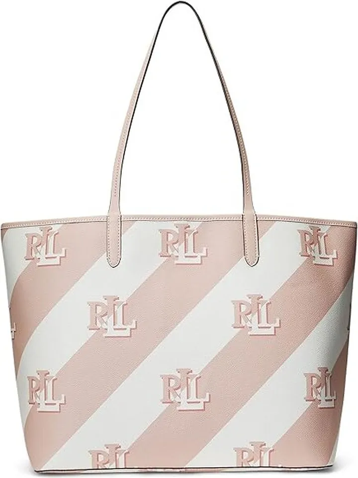 LAUREN Ralph Lauren Collins 36-Tote-Large (Light Pink) Handbags