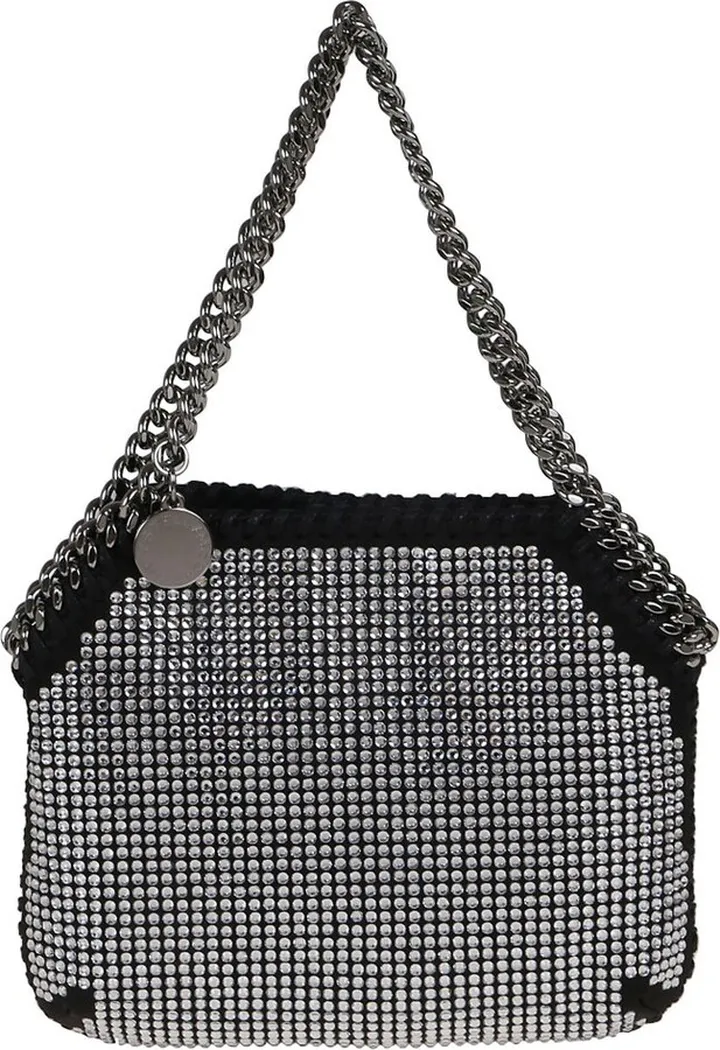 Stella McCartney Mini Falabella Embellished Chain-Link Tote Bag