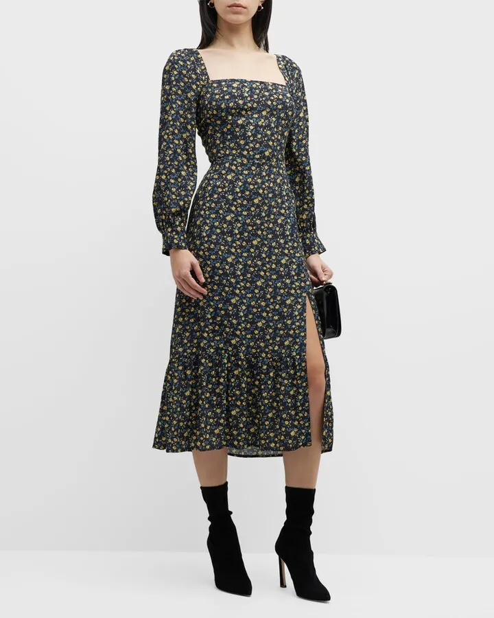 Bacari Floral Midi Dress