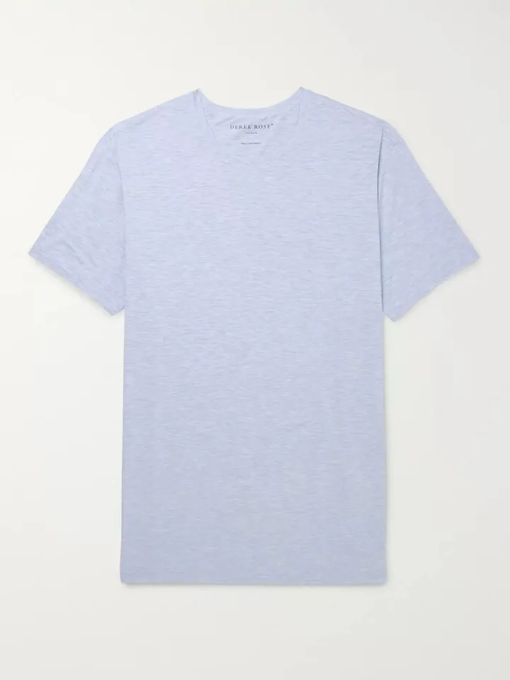Ethan Mélange Stretch-Micro Modal Jersey T-Shirt