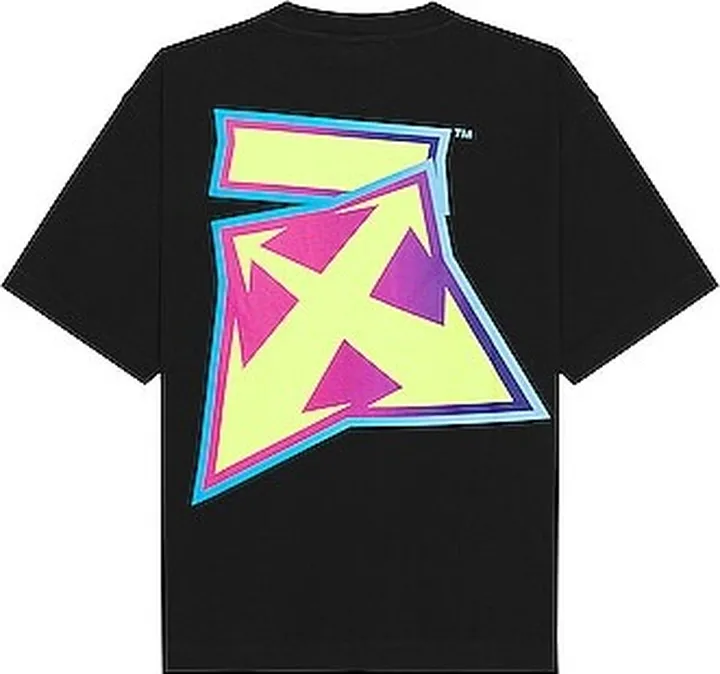 OFF-WHITE Degrade Short Sleeve T-Shirt in Black