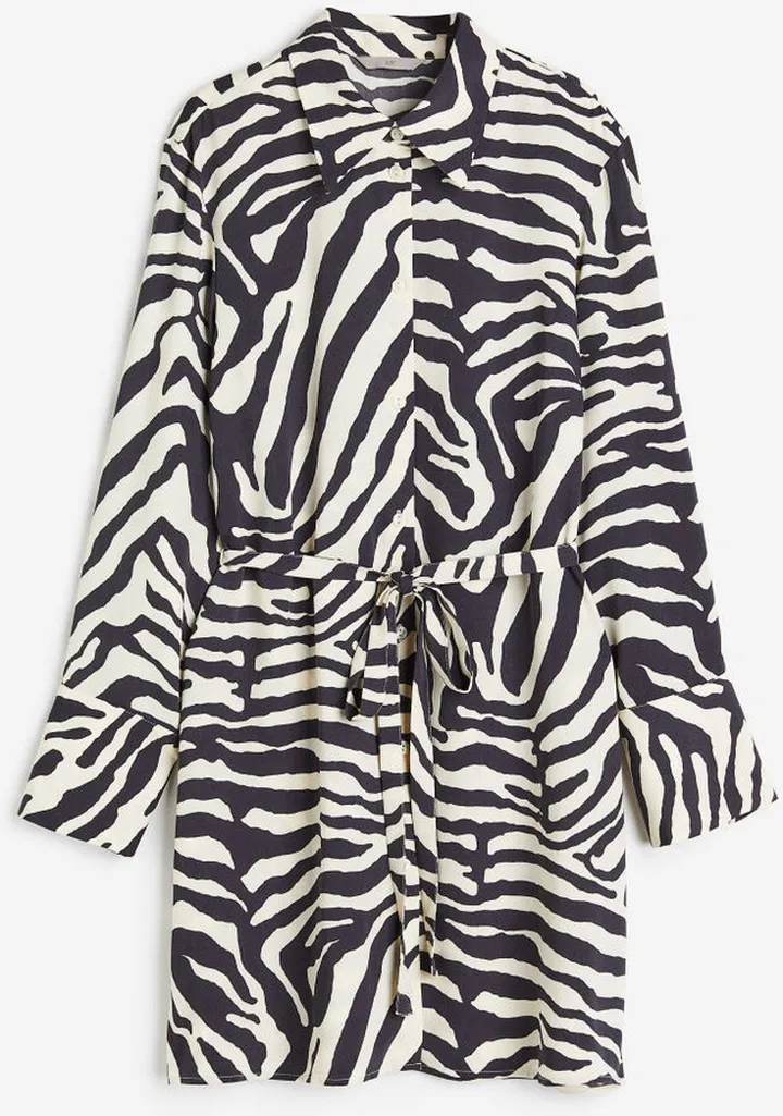 Tie-belt Shirt Dress