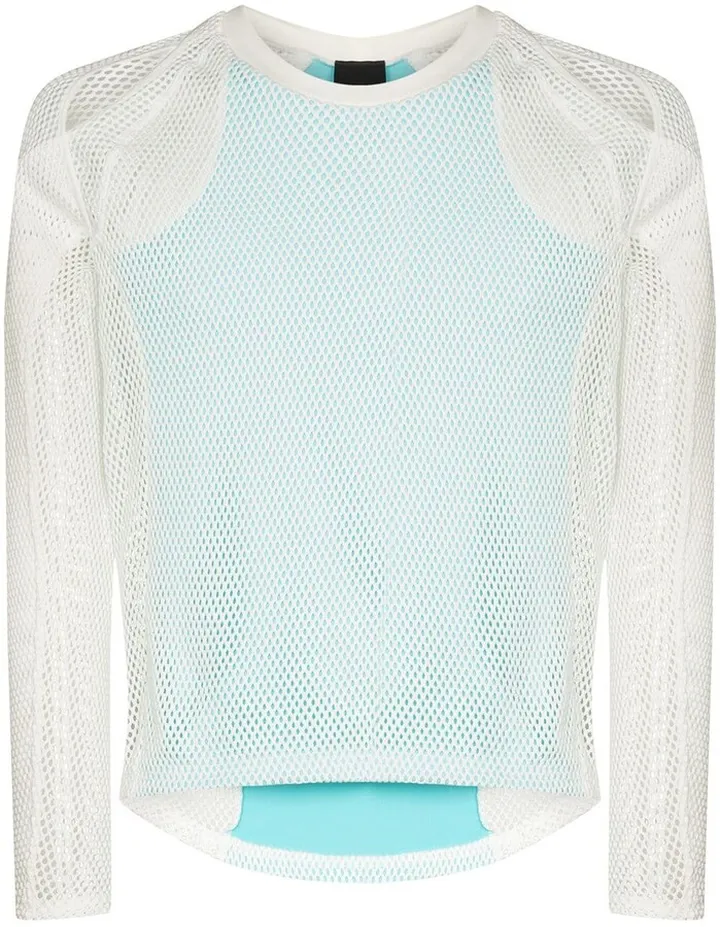 cut-out mesh T-shirt
