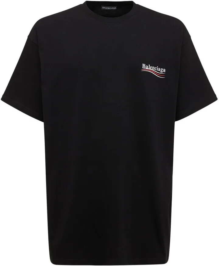 Political Logo Crewneck T-Shirt